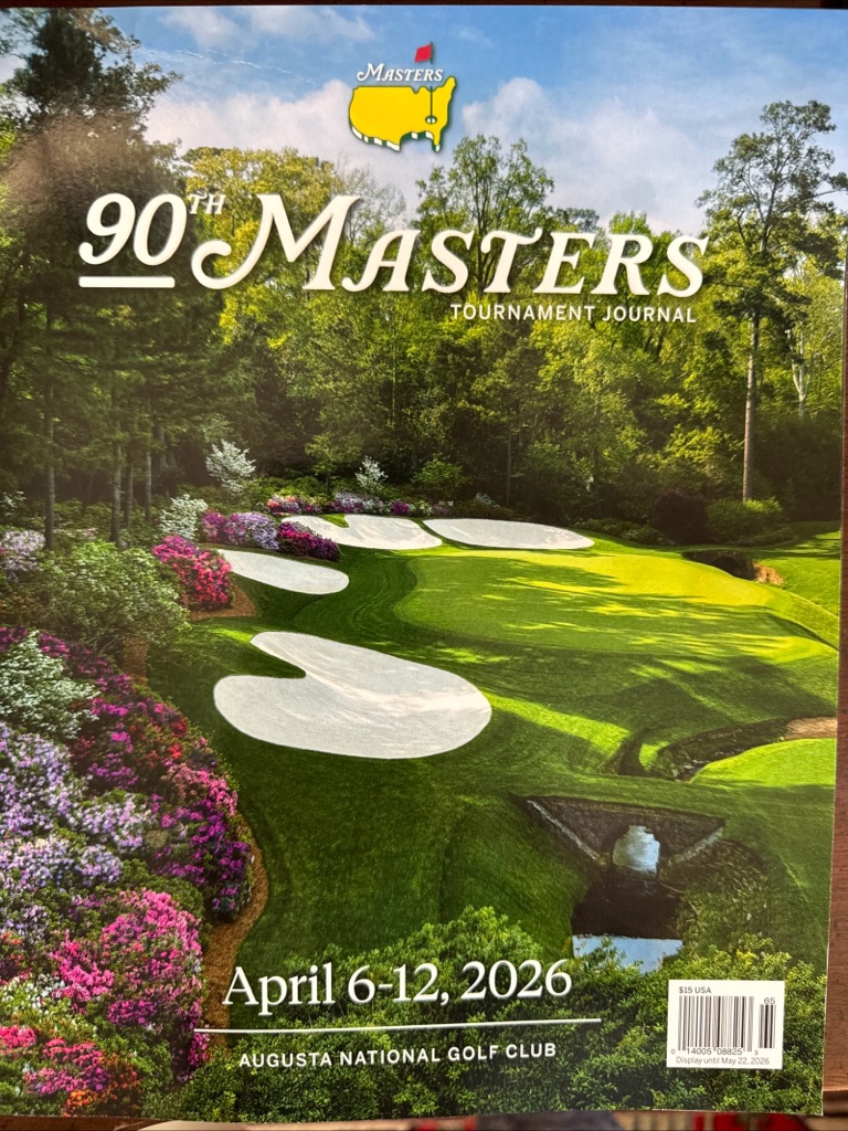 Masters Tournament Journal 2026 New